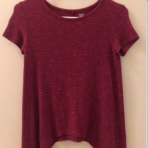 Red Striped Summer Top